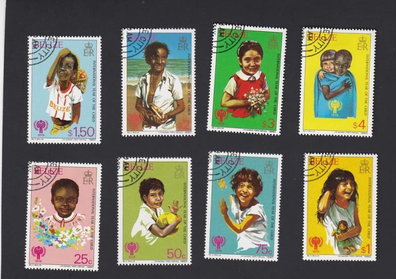 Belize #490 to 497 used set