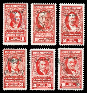 Scott R633,R634,R636,R639,R642,R643 $1.00-$10.00 1953 Revenues Used Cat $11.10