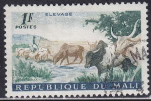 Mali 17 CTO 1961 Herding Cattle