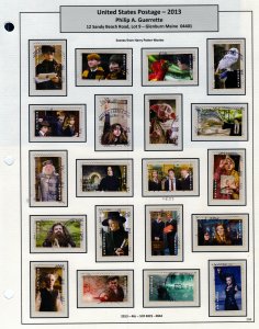 SC# 4825-44 - (46c) - Harry Potter, Complete Used Set of 25 - in album