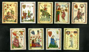 LIECHTENSTEIN 359-367 MNH SCV $22.50 BIN $13.50