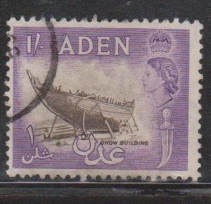ADEN Scott # 55 Used - Queen Elizabeth II & Dhow