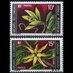 COMORO IS. 1969 - Scott# 80-1 Flowers 10-15f NH