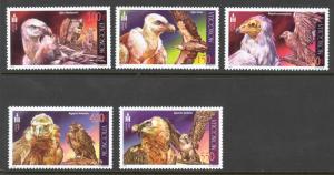 Mongolia Sc# 2507-2511 MNH 2002 Birds of Prey