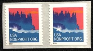 US #3875 MNH Coil Pair Sea Coast (.05) SCV $.50i