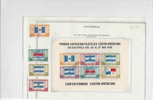 guatemala 1938 stamps  ref 10691