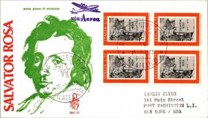 Italy 1973 FDC - Salvator Rosa / Airmail - Rome - J8653