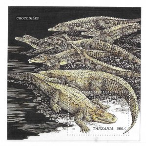 Tanzania 1996 Crocodiles Alligators S/S Sc 1470 MNH C10