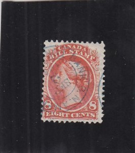 Canada: 8c Bill Stamp, Used, FB25 (16033)