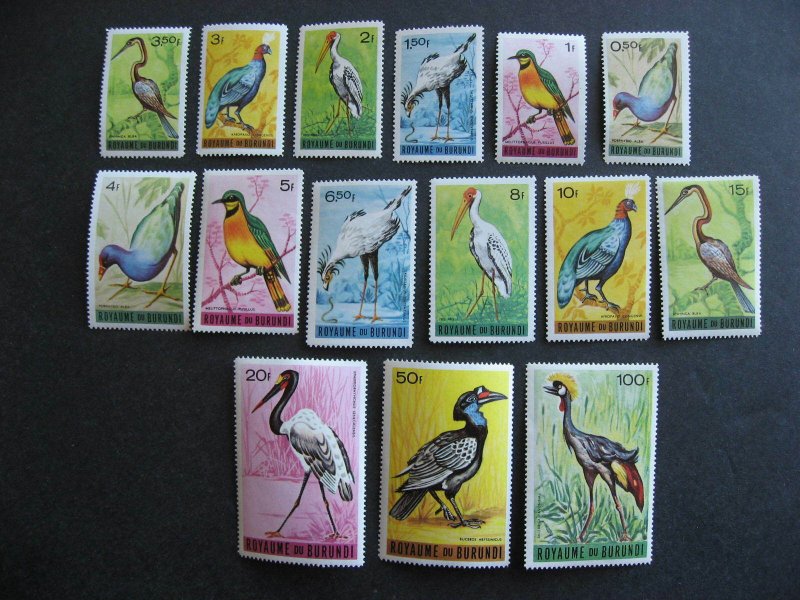 Burundi birds Sc 111-25 MNH. Check it out!