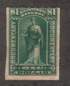 US# R173-Documentary/Commerce, $1.00 - Green-(MNG) CV $22.50