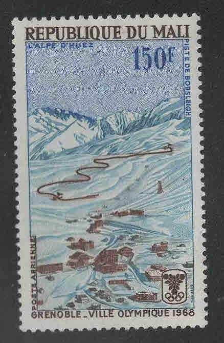 Mali Scott C54 MH* Grenoble Bobsled route airmail stamp