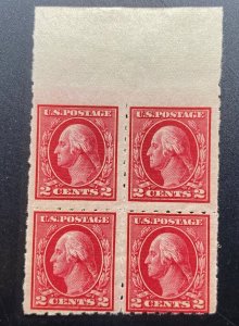 US Scott #409 Mint Never Hinged Block Of Four Kansas City Roulette!!!