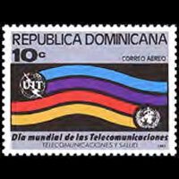 DOMINICA REP. 1981 - Scott# C333 Telecom.Day Set of 1 NH