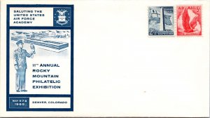 US SPECIAL EVENT CACHETED COVER 11th ANNUAL ROCKY MOUNTAIN PHILATELIC EXPO 1960