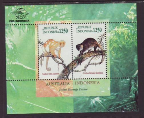 Indonesia Animals 1642 Souvenir Sheet MNH VF  