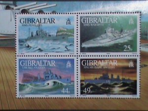 GIBRALTAR STAMP-1994 SC#660 WORLD WAR II WARSHIPS MNH S/S SHEET-VF VERY FINE