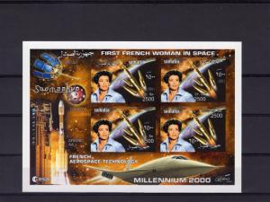 Somalia 2001  French Woman in Space/Concorde 4 Shlt Imperf.MNH VF