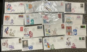 Overseas Mailer Cachets Lot of  16 different 1965 FDCs