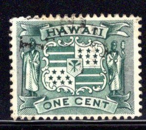 Hawaii #80, used, light cancel