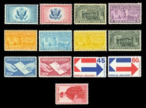 Scott CE1, CE2, E14-E23, FA1 10c-60c 13 Diff. Mint F-VF Mostly NH Cat $17.85