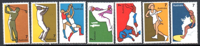 AUSTRALIA 590-6 MNH SCV $2.45 BIN $1.50 GOLF