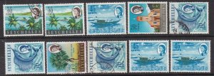 SEYCHELLES ^^^^^^#203//206d   MNH/USED  KEYS  values   $$@x lar3062sey 