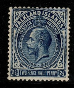 FALKLAND ISLANDS SG76 1921 2½d DEEP BLUE MTD MINT