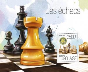 Chess Schach Rotary Club Games Sports Togo MNH stamp set