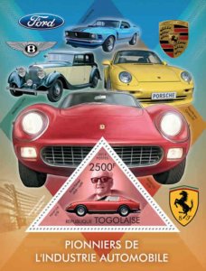 Togo - Automotive Pioneer Enzo Ferrari - Stamp Souvenir - 20H-632