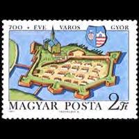 HUNGARY 1971 - Scott# 2065 Gyor Castle Set of 1 NH