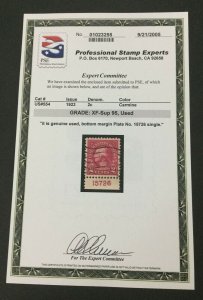 MOMEN: US #554 USED **PSE GRADED CERT 95** #300235