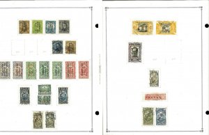 Ecuador 1865-1938 M & U Hinged on Blank Scott Internsational Pages.