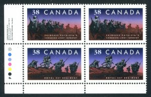 Canada #1250ii Mint Inscription Block of 4