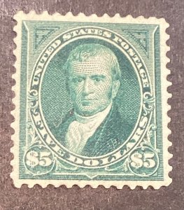 US Scott # 278 VF - XF Mint LH CV $ 2000 / Price $ 1200    + FREE shipping!