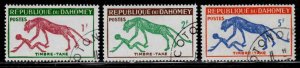 Dahomey #J29-31 ~ Short Set 3 of 5 ~ Panther & Man ~ Ucto, NH (1963)