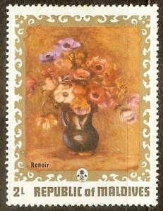 Maldive Islands 421 2L Flower by Van Gogh MH