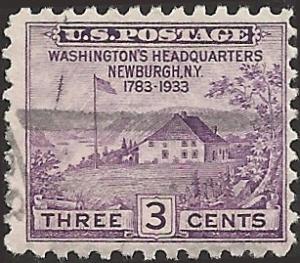 # 727 USED VIOLET PEACE ISSUE NEWBURGH