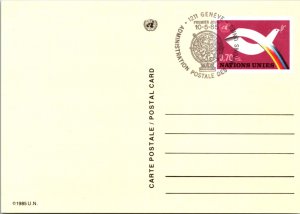 United Nations Geneva, Government Postal Card