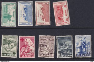 Iceland 1933 /1943 2 complete sets Semi Postal MH/U 15670