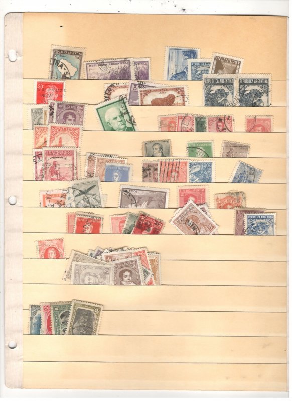 ARGENTINA COLLECTION ON STOCK SHEETS, MINT/USED