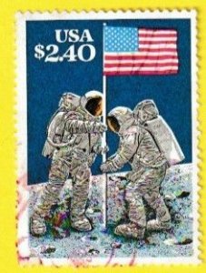 US SCOTT#2419 1989 $2.40 MOON LANDING - USED