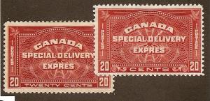 Canada  Scott #E4,E5  Mint H dist. gum  Scott CV $125.00  
