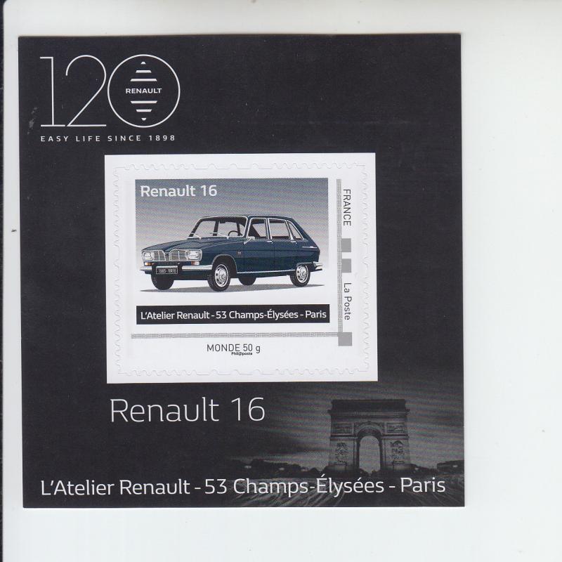 2018 France Renault 16 Auto SA SS (Scott NA) MNH