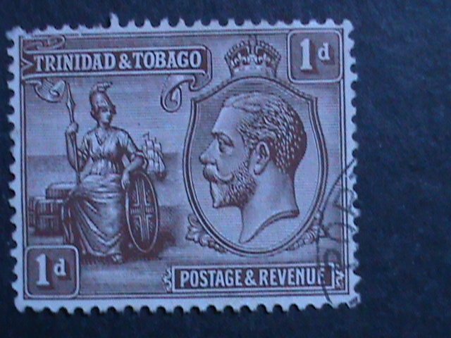 TRINIDAD-1922 SC#22-KING GEORGE V USED VF-101 YEARS OLD WE SHIP TO WORLDWIDE