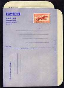 Aerogramme - India 1957c 20np p/stationery Aerogramme (Do...