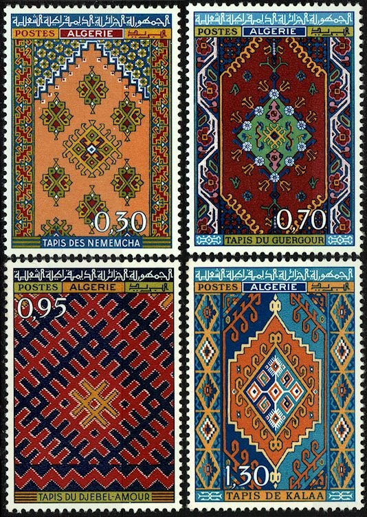 Algeria #393-96  MNH - Algerian Rugs (1968)