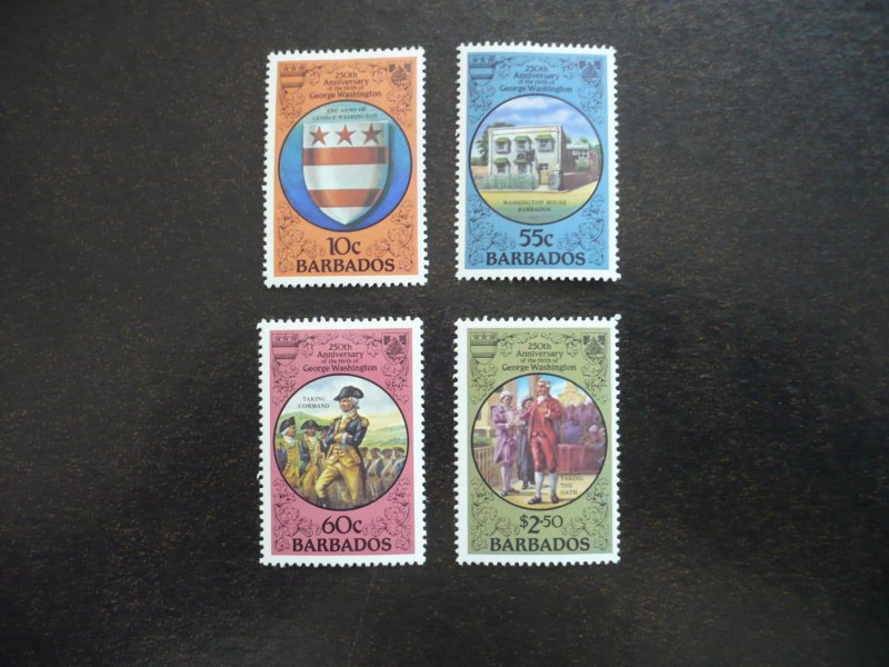 Stamps - Barbados - Scott# 594-597 - Mint Hinged Set of 4 Stamps