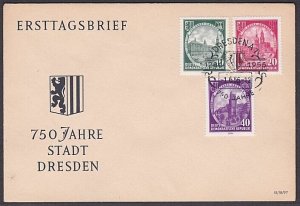 EAST GERMANY 1956 750th Anniv of Dresden FDC...............................A2843 