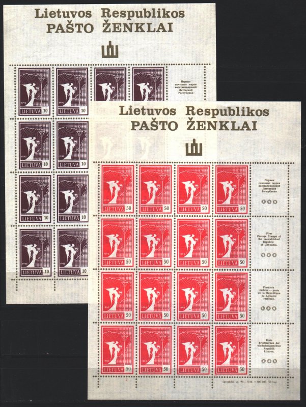 Lithuania. 1990. ml 461-64. Statue of Liberty Independence. MNH.